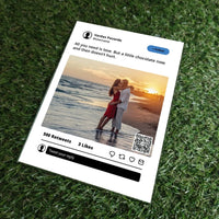 Personalizuotas "Twitter" dizaino kūrinys ant stiklo su jūsų nuotrauka ir tekstu  Stiklas -  dovanokis.lt