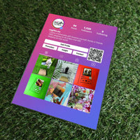 Personalizuotas "Instagram Profilio" dizaino kūrinys ant stiklo su jūsų nuotraukomis  Stiklas -  dovanokis.lt