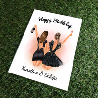 Personalizuotos gimtadienio merginos iliustraciją ant stiklo  Stiklas -  dovanokis.lt