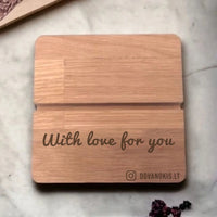 Personalizuotas stiklinis posteris su šeimos narių rankomis, 1-3 vaikai SMRN-005  Customizer -  dovanokis.lt