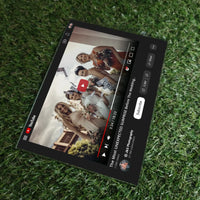 Personalizuotas "YouTube 2.0" stiklinis posteris su jūsų nuotrauka  Stiklas -  dovanokis.lt