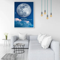 Personalizuotas mėnulio fazės plakatas, pritaikytas pagal datą ir vietą MNFZ-002  Posteris(Plakatas) -  dovanokis.lt