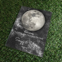 Personalizuotas mėnulio fazės stiklinis posteris, pritaikytas pagal datą ir vietą MNFZ-001  Stiklas -  dovanokis.lt