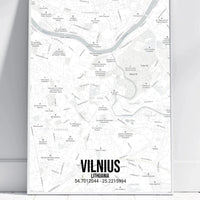 Personalizuotas viso spektro žemėlapis, plakatas su rėmeliu, su jūsų buvimo vieta  Poster -  dovanokis.lt