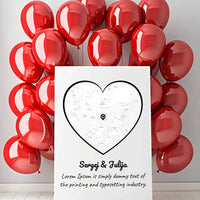 Personalizuotas meilės žemėlapis ant drobės su jūsų vieta  Drobe -  dovanokis.lt