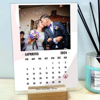 Personalizuotas "Meilės kalendorius" stiklinis posteris su jūsų nuotrauka  Stiklas -  dovanokis.lt