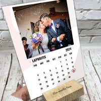 Personalizuotas "Meilės kalendorius" stiklinis posteris su jūsų nuotrauka  Stiklas -  dovanokis.lt