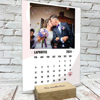 Personalizuotas "Meilės kalendorius" stiklinis posteris su jūsų nuotrauka  Stiklas -  dovanokis.lt