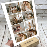 Personalizuotas šeimos maketo stiklinis posteris su jūsų nuotraukomis, mylinčių žmonių sukurta planeta  Stiklas -  dovanokis.lt