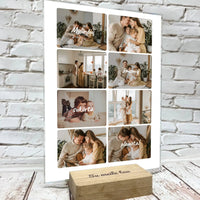 Personalizuotas šeimos maketo stiklinis posteris su jūsų nuotraukomis, mylinčių žmonių sukurta planeta  Stiklas -  dovanokis.lt