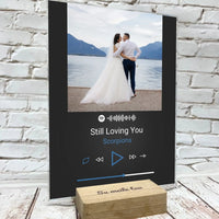 Personalizuotas muzikinis grotuvas "Spotify", stiklinis posteris. MZGR-001B  Stiklas -  dovanokis.lt