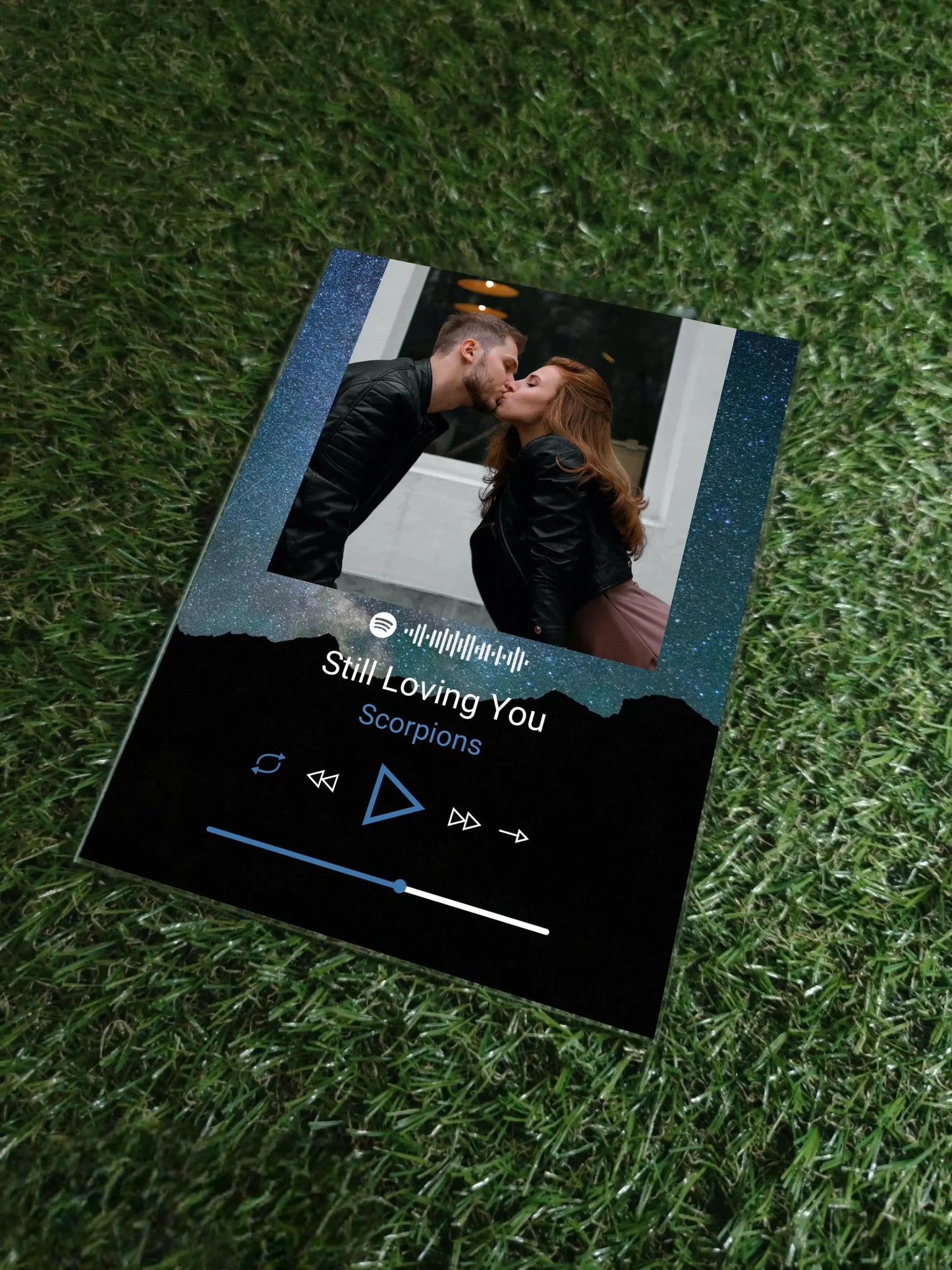 Personalizuotas muzikinis grotuvas "Spotify", stiklinis posteris. MZGR-004  Stiklas -  dovanokis.lt