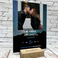 Personalizuotas muzikinis grotuvas "Spotify", stiklinis posteris. MZGR-004  Stiklas -  dovanokis.lt