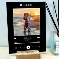 Personalizuotas muzikinis grotuvas "Spotify", stiklinis posteris. MZGR-010  Stiklas -  dovanokis.lt