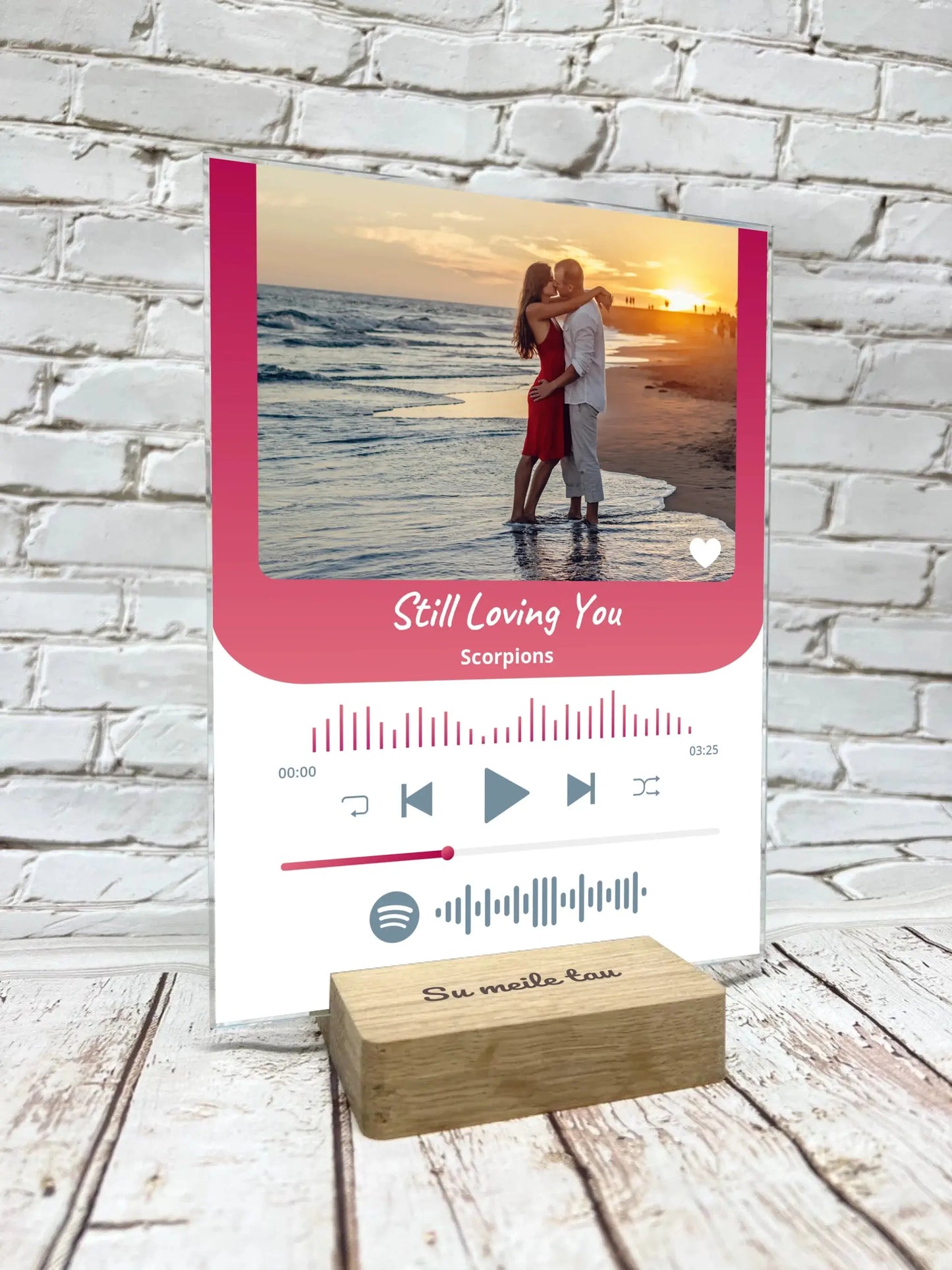 Personalizuotas muzikinis grotuvas "Spotify", stiklinis posteris. MZGR-016  Stiklas -  dovanokis.lt