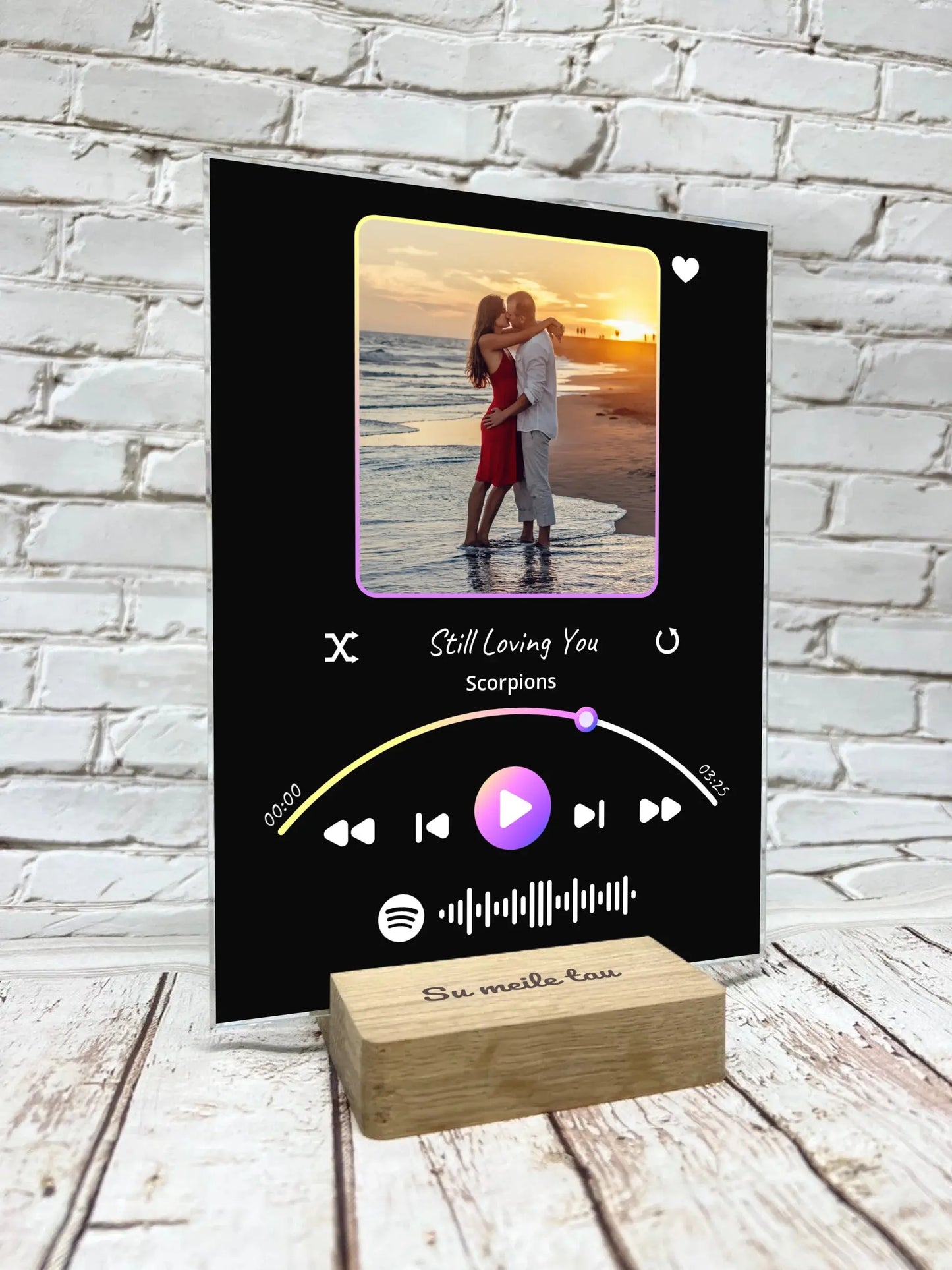 Personalizuotas muzikinis grotuvas "Spotify", stiklinis posteris. MZGR-017  Stiklas -  dovanokis.lt