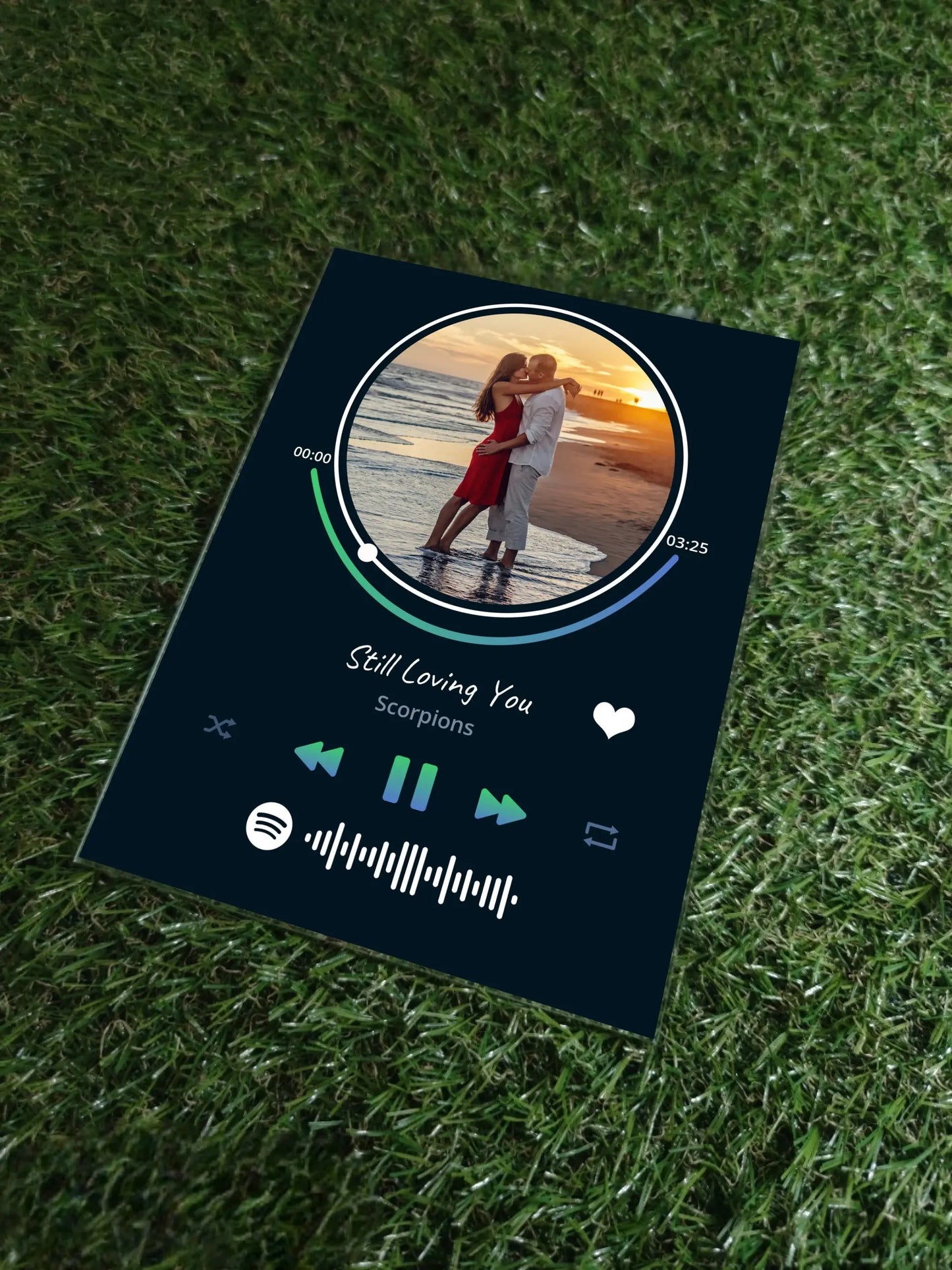 Personalizuotas muzikinis grotuvas "Spotify", stiklinis posteris. MZGR-020  Stiklas -  dovanokis.lt