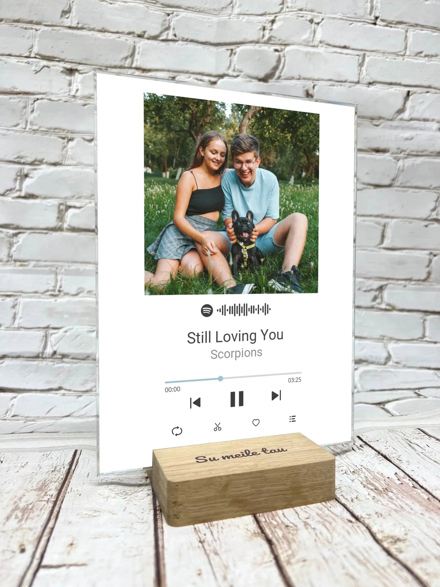 Personalizuotas muzikinis grotuvas "Spotify", stiklinis posteris. MZGR-007  Stiklas -  dovanokis.lt