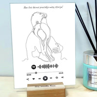 Personalizuotas muzikinis grotuvas "Spotify", stiklinis posteris. MZGR-014B  Stiklas -  dovanokis.lt