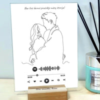 Personalizuotas muzikinis grotuvas "Spotify", stiklinis posteris. MZGR-014D  Stiklas -  dovanokis.lt