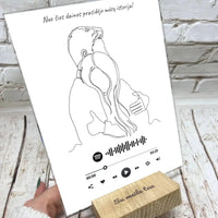 Personalizuotas muzikinis grotuvas "Spotify", stiklinis posteris. MZGR-014B  Stiklas -  dovanokis.lt