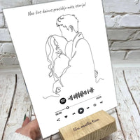 Personalizuotas muzikinis grotuvas "Spotify", stiklinis posteris. MZGR-014D  Stiklas -  dovanokis.lt