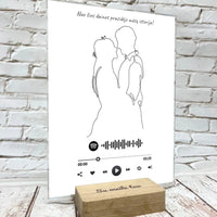 Personalizuotas muzikinis grotuvas "Spotify", stiklinis posteris. MZGR-014F  Stiklas -  dovanokis.lt