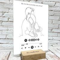 Personalizuotas muzikinis grotuvas "Spotify", stiklinis posteris. MZGR-014B  Stiklas -  dovanokis.lt