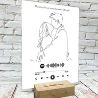 Personalizuotas muzikinis grotuvas "Spotify", stiklinis posteris. MZGR-014D  Stiklas -  dovanokis.lt