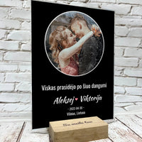 Personalizuotas žvaigždžių žemėlapis, stiklinis posteris. DVNS-020  Stiklas -  dovanokis.lt