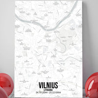 Personalizuotas viso spektro žemėlapis ant drobės, su jūsų buvimo vieta  Drobe -  dovanokis.lt