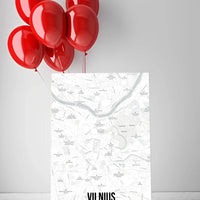 Personalizuotas viso spektro žemėlapis ant drobės, su jūsų buvimo vieta  Drobe -  dovanokis.lt