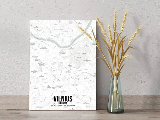 Personalizuotas viso spektro žemėlapis ant drobės, su jūsų buvimo vieta  Drobe -  dovanokis.lt