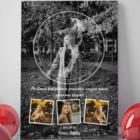 Personalizuotas žvaigždžių žemėlapis ant drobės  Drobe -  dovanokis.lt