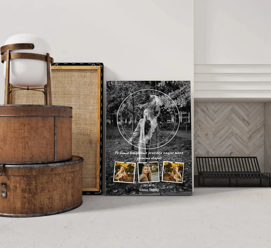 Personalizuotas žvaigždžių žemėlapis ant drobės  Drobe -  dovanokis.lt