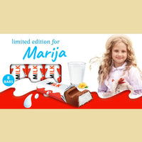 Personalizuota Kinder 8 batonėlių šokoladinė dėžutė su jūsų nuotrauka  Šokoladas -  dovanokis.lt