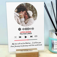 Personalizuotas muzikos grotuvo stiklinis posteris su jūsų nuotrauka  Customizer -  dovanokis.lt