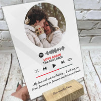 Personalizuotas muzikos grotuvo stiklinis posteris su jūsų nuotrauka  Customizer -  dovanokis.lt