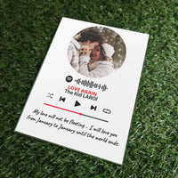 Personalizuotas muzikos grotuvo stiklinis posteris su jūsų nuotrauka  Customizer -  dovanokis.lt