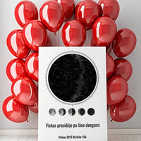 Personalizuotas žvaigždžių žemėlapis ant drobės  Drobe -  dovanokis.lt