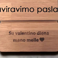 Medinio stovo graviravimas - - hidden, Not-on-sale -