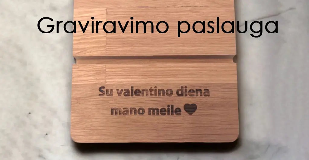 Medinio stovo graviravimas - - hidden, Not-on-sale -