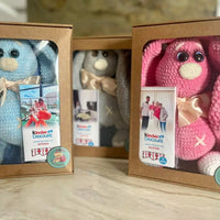 Zuikis ilgomis ausimis (35cm) įvairių spalvų - Nerti žaislai - Gimtadienis, Kalėdos ir Naujieji metai, Kūdikiams, Kūdikis, Melsva, Mietine, Nerti žaislai, Not-on-sale, Persikinė, Pilka, Rožinė - Rankų darbo Zuikutė pagaminta is 100% hipoalerginių siūlųSiū